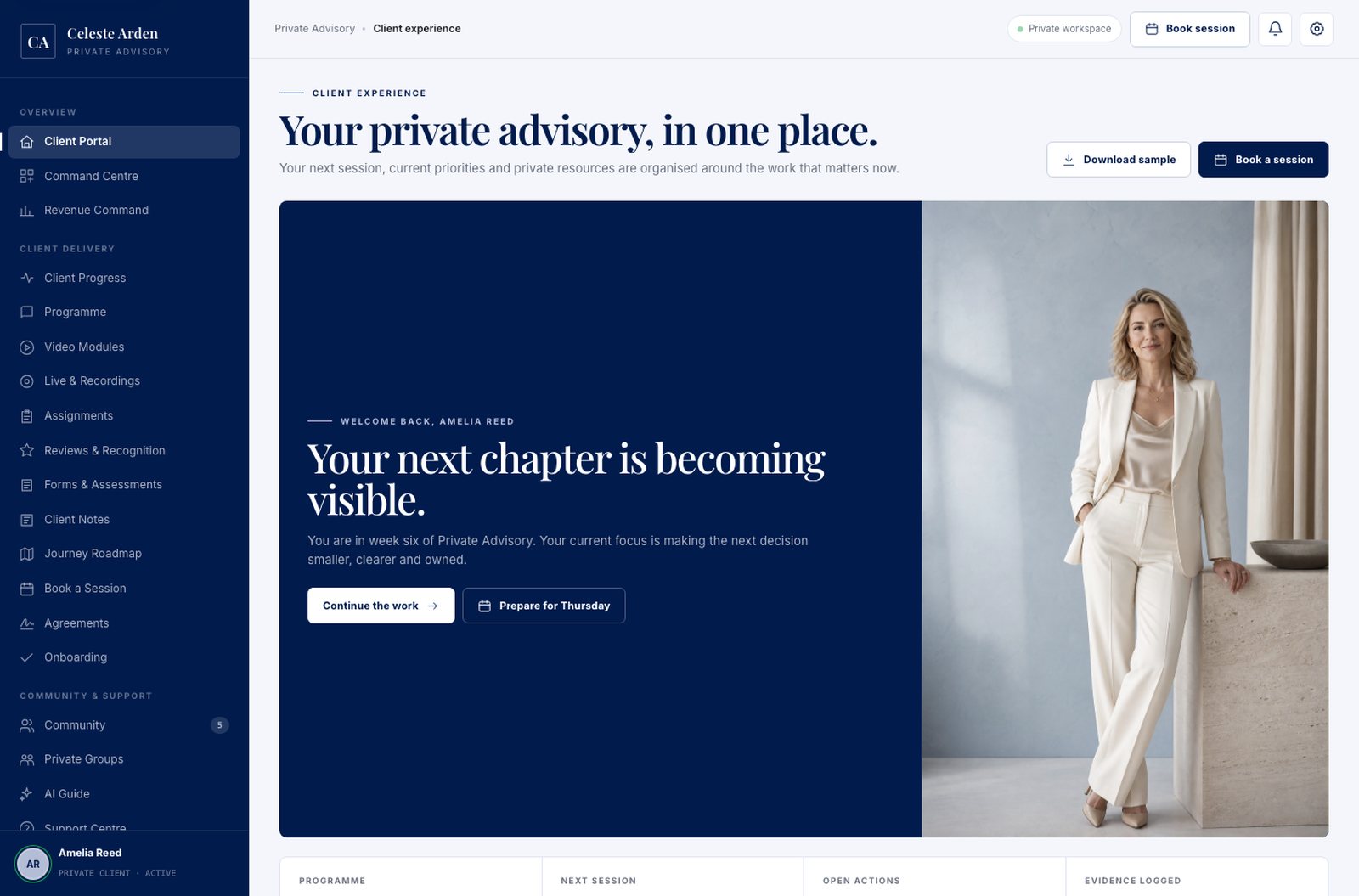 The Complete Coaching Platform — live interactive demo