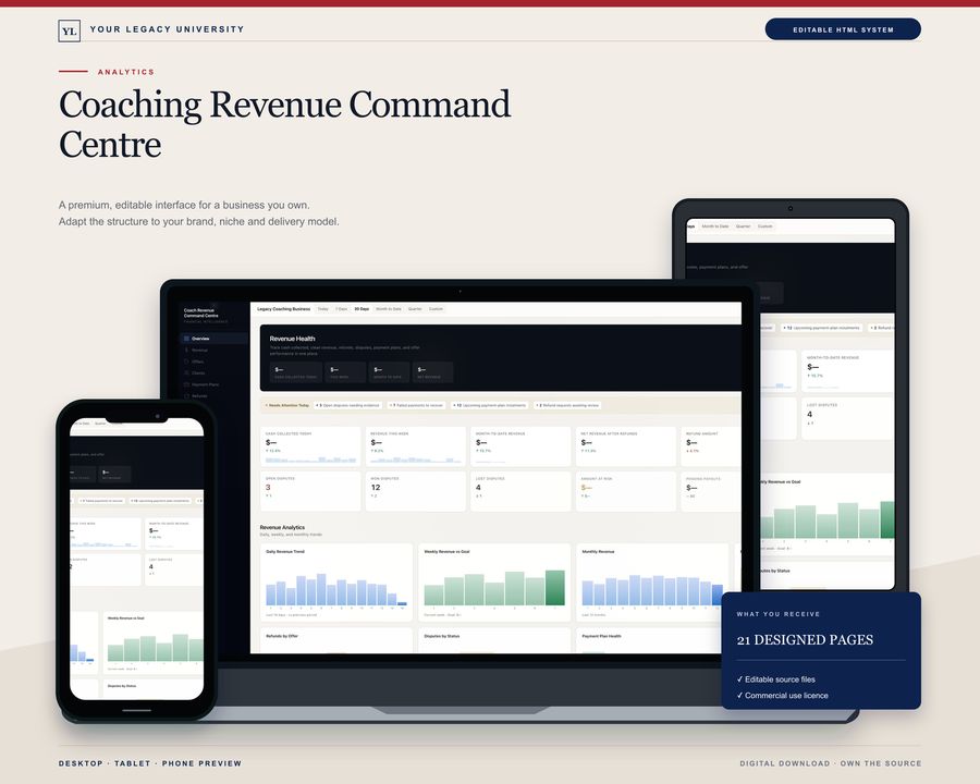Coaching Revenue Command Centre